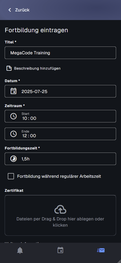 Fortbildung Mobile